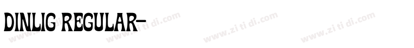 Dinlig Regular字体转换 Dinlig Regular字体转换